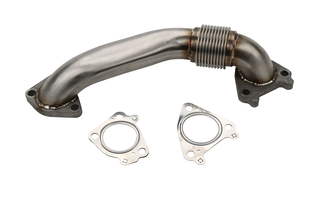 2" Stainless Single Turbo Style Passenger Side Up Pipe for OEM
