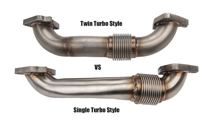 3/" Turbo Down Pipe /& Passenger Side Up-pipe for Duramax LB7 LLY LBZ LMM LML 6.6L