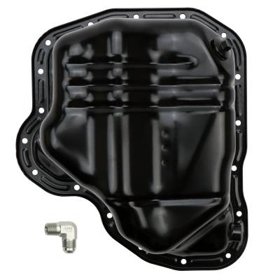 Wehrli Custom Fabrication - LML Duramax Lower Oil Pan with Turbo Drain Fitting
