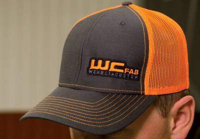 Wehrli Custom Fabrication - Snap Back Hat Charcoal/Neon Orange WCFab