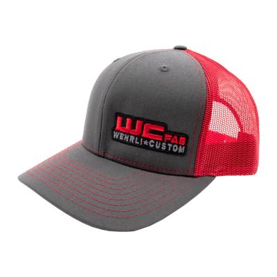 Wehrli Custom Fabrication - Snap Back Hat Charcoal/Red WCFab 