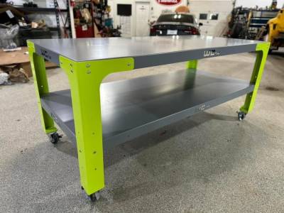 Wehrli Custom Fabrication - 42 in. x 90 in. Modular Steel Work Bench