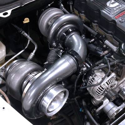 Wehrli Custom Fabrication - 2003-2007 5.9L Cummins S400/S300 Side by Side Compound (Twin) Turbo Kit