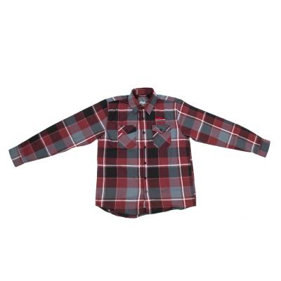 Wehrli Custom Fabrication - Men's Dixxon Flannel - Maroon & Grey Plaid, Limited Edition