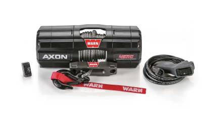 Warn Industries - WARN AXON 45RC POWERSPORT WINCH, 27ft. SYNTHETIC ROPE