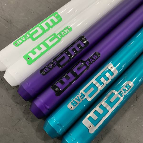 Gloss White with Fluorescent Green tags, Grape Frost with Gloss Black tags, Candy Teal