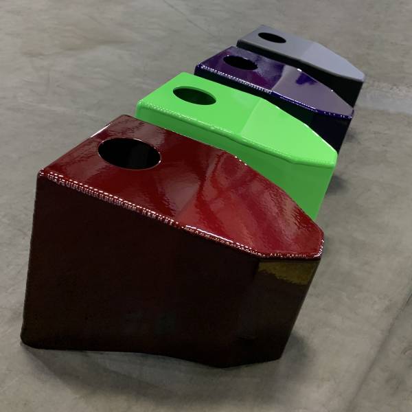 Sparkle Burgundy (Custom Color), Kiwi Green, Illusion Purple, and Fine Texture Black