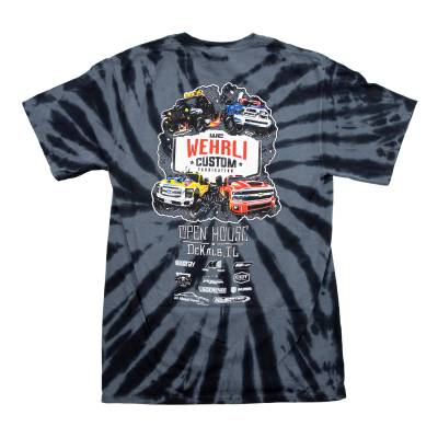 Wehrli Custom Fabrication - Men's T-Shirt - Open House Black Tie Dye