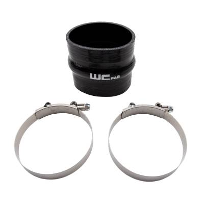 Wehrli Custom Fabrication - 4" ID x 4" Long Silicone Hump Boot and Clamp Kit
