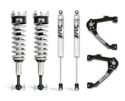 Cognito Motorsports - 14-18 Silverado/Sierra 1500 With OE Stamped Steel/Aluminum Arms Cognito - 3-Inch Performance Leveling Kit With Fox 2.0 IFP Shocks