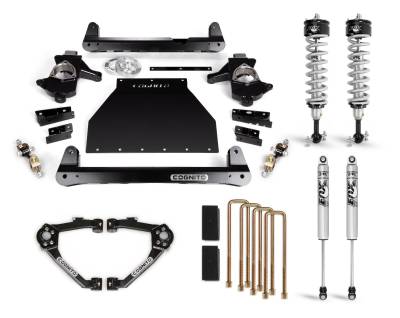 Cognito Motorsports - 14-18 Silverado/Sierra 1500 With OEM Stamped Steel/Cast Aluminum Arms Cognito - 6-Inch Performance Lift Kit With Fox PS IFP 2.0 Shocks