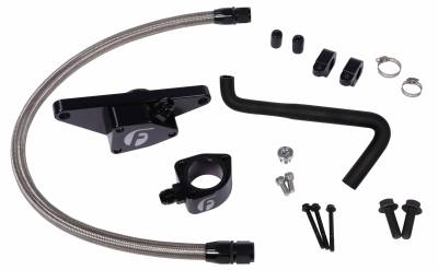 Fleece Performance  - 2006-2007 5.9L Cummins Fleece Coolant Bypass Kit (Auto Trans Only) w/ Stainless Steel Braided Line
