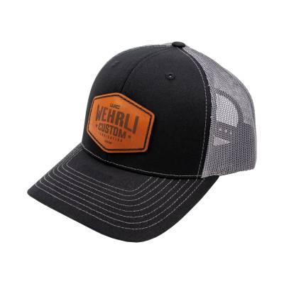 Wehrli Custom Fabrication - Snap Back Hat Brown Leather Badge
