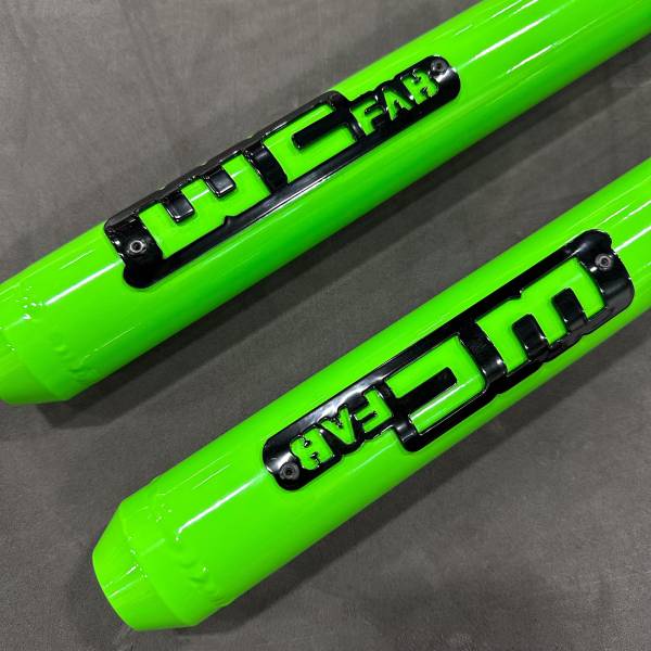 Kiwi Green with Gloss Black tags