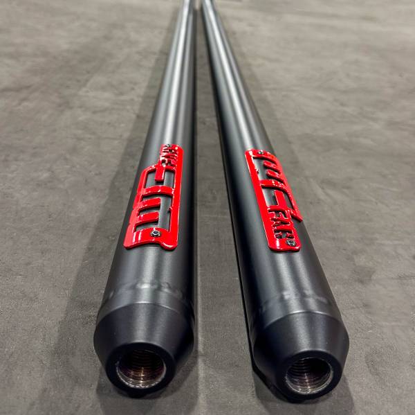 Flat Black with Bengal Red tags