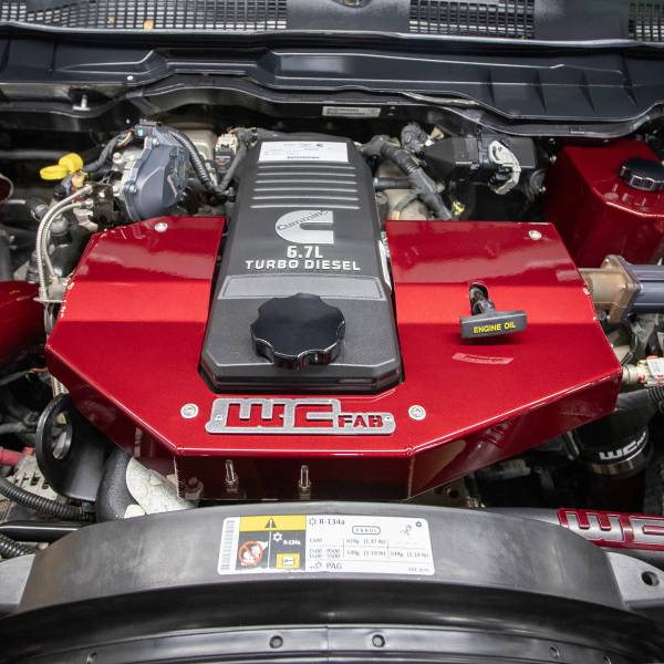 WCFab Red with WCFab Grey tags