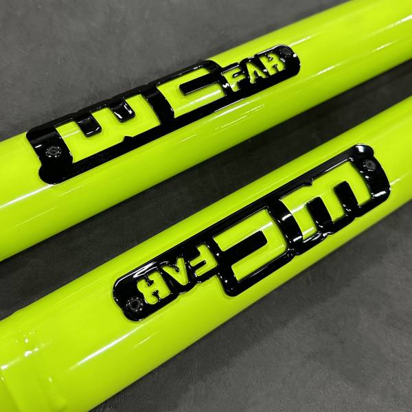 Fluorescent Yellow with Gloss Black tags