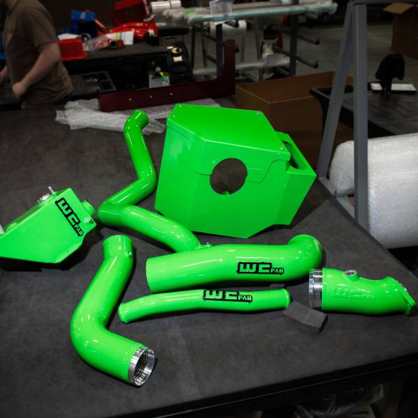 Kiwi Green with Gloss Black tags