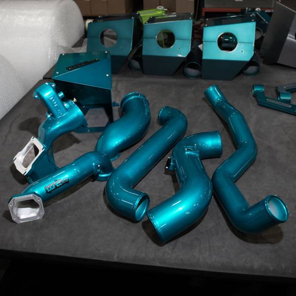 Candy Teal with Flat Black tags