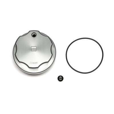 Wehrli Custom Fabrication - 2025-2026 6.7L Cummins Billet Oil Filter Cap Kit
