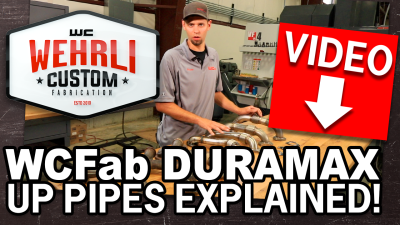 Wehrli Custom Fabrication - 2001-2016 Duramax 2" Stainless Driver Side Up Pipe for OEM or WCFab Manifold with Gaskets - Image 2