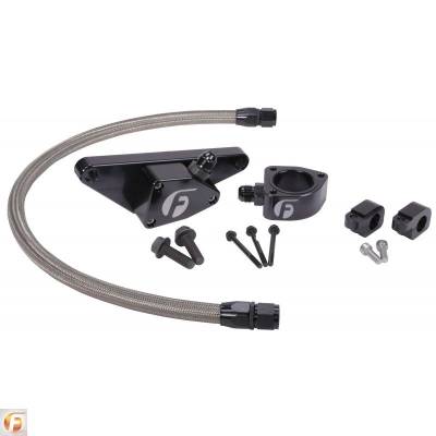 2007.5-2009 6.7L Cummins - Cooling System - Fleece Performance  - 2007.5-2018 6.7L Cummins Coolant Bypass Kit w/ Stainless Steel Braided Line