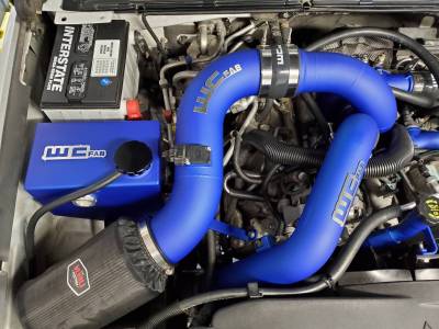 Blueberry Frost, shown with optional stage 2 intake kit and 3" Y-bridge kit
