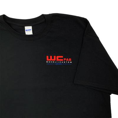 Wehrli Custom Fabrication - Men's T-Shirt- Flag Logo Black - Image 4