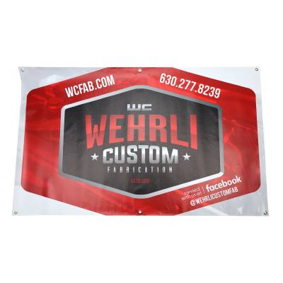 Apparel & Merchandise  - Stickers, Banners, & Accessories - Wehrli Custom Fabrication - Wehrli Custom Banner 5' x 3'