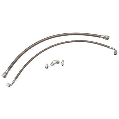 Replacement Parts & Accessories  - Lines & Fittings - Wehrli Custom Fabrication - LB7/LLY/LBZ/LMM Duramax Twin Turbo Oil Line Kit (S500)