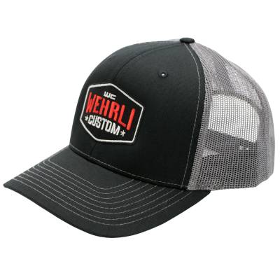 Wehrli Custom Fabrication - Snap Back Hat Black/Charcoal Badge - Image 1