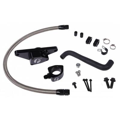 2003-2007 5.9L Cummins - Cooling System - Fleece Performance  - 2006-2007 5.9L Cummins Fleece Coolant Bypass Kit (Auto Trans Only) w/ Stainless Steel Braided Line