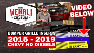 Wehrli Custom Fabrication - 2015-2019 LML/L5P Duramax Chevrolet Silverado Bumper Grille - Image 2