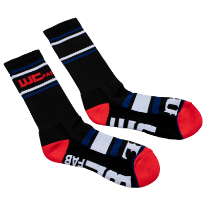 Apparel & Merchandise  - Stickers, Banners, & Accessories - Wehrli Custom Fabrication - WCFab X FUEL Black Crew Socks
