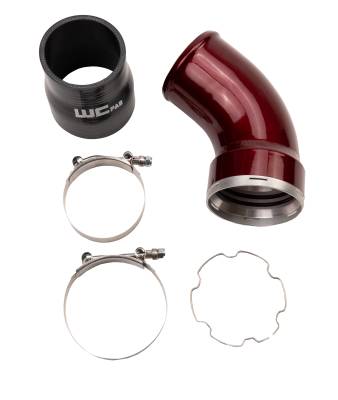 Single & Twin Turbo Parts - Twin (Compound) Turbo Parts - Wehrli Custom Fabrication - 2006-2010 LBZ/LMM Duramax Passenger Side Intercooler Outlet Elbow Kit