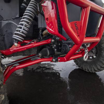Talon Red Winch Mount Plate and Fair Lead Detail