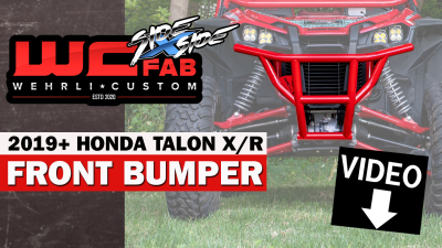 WCFab Side X Side - 2019+ Honda Talon X/R Winch Mount Plate Kit For WCFab Bumper - Image 2