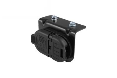2006-2007 LBZ Duramax - Exterior & Lighting - Big Hitch Products - GM 7 & 4 Pole Trailer Connector Socket w/Mounting Bracket