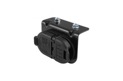 Big Hitch Products - Dodge 7 & 4 Pole Trailer Connector Socket w/Mounting Bracket - Image 1