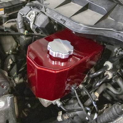 Shown with WCF100209 Brake Reservoir Cover in WCFab Red (Sold Separately)
