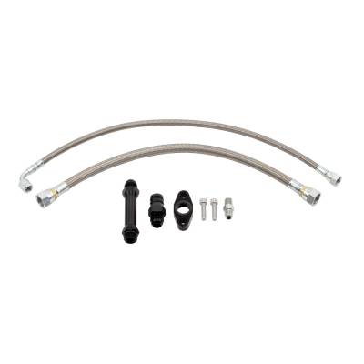 Replacement Parts & Accessories  - Lines & Fittings - Wehrli Custom Fabrication - Cummins 2nd Gen Swap Oil Feed & Drain Line Kit