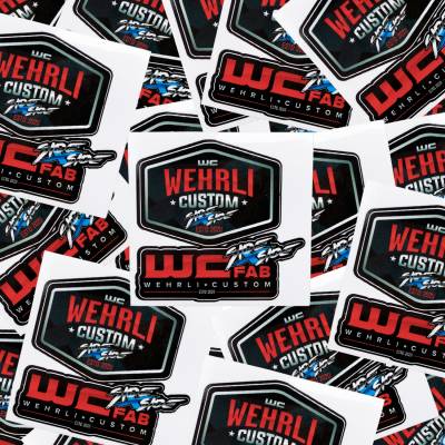 Apparel & Merchandise  - Stickers, Drinkware, & Accessories - Wehrli Custom Fabrication - WCFab Side X Side Assorted Die Cut Sticker Sheet