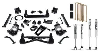 Chassis and Suspension - Lift Kits - Cognito Motorsports - 2020-2024 L5P Duramax Cognito - 7" Standard Lift Kit with Fox PSMT 2.0 Shocks