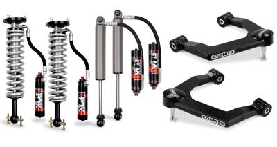 Chassis and Suspension - Leveling Kits - Cognito Motorsports - 19-23 Silverado/Sierra 1500 2WD/4WD Cognito - 3-Inch Elite Leveling Kits with Fox Elite 2.5 Reservoir Shocks