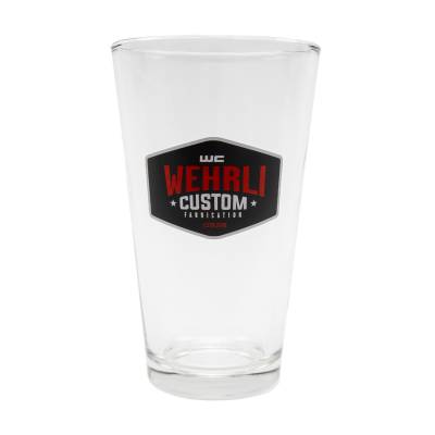 Apparel & Merchandise  - Stickers, Drinkware, & Accessories - Wehrli Custom Fabrication - Wehrli Custom Pint Glass