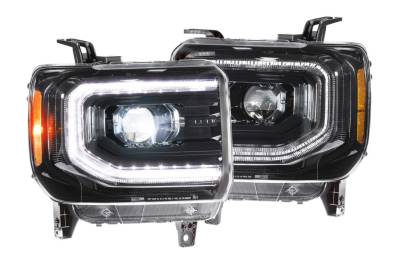 Exterior & Lighting - Lighting - Morimoto - 15-19 GMC 2500 & 3500 HD / 14-18 GMC 1500 - Morimoto - XB LED Headlights (Pair)