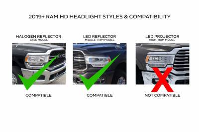 Morimoto - 2019+ RAM HD - Morimoto - XB LED Headlights (Pair / White DRL) - Image 9