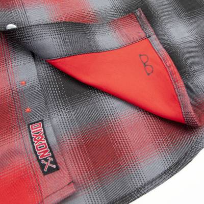 Wehrli Custom Fabrication - Men's Dixxon Flannel - Red & Grey Plaid, Limited Edition - Image 3