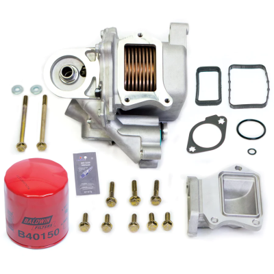 2006-2007 LBZ Duramax - Engine Parts & Gaskets - Banks Power - 2001-2007 and 2011-2019 Duramax Oil Cooler Upgrade Kit