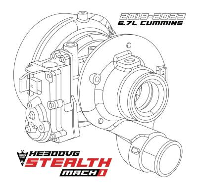 Calibrated Power / Duramax Tuner - 2019-2023 6.7L Cummins HE300VG Stealth Mach 1 64mm Turbo - Image 6